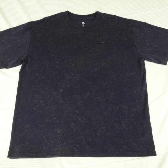 UNDER ARMOUR HEAVYWEIGHT ACID WASHED BLUE ATHLETIC LARGE LOOSE FIT  T-SHIRT K870 - Picture 1 of 5